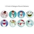 thumbnail image 2 of Wrapables Christmas Stickers Label Roll, Holiday Stickers for Sealing Cards, Envelopes, Gift Boxes, Festive Party Favors (500pcs), Snowmen, 2 of 4