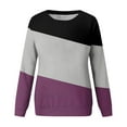 thumbnail image 3 of Aofany Womens Tops Ladies Stylish Graphic Printed Shirts Casual Round Neck Long-Sleeved Sweatshirt Pullover, 3 of 4