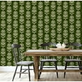 thumbnail image 5 of S4Sassy Peel & Stick Vinyl Wallpaper, Flower Block Wall Paper Contact Paper Waterproof- Green, 25"X 240", Removable Asian Style Covering For Home Decor In Bedrooms & Living Areas, Renter Space, 5 of 8