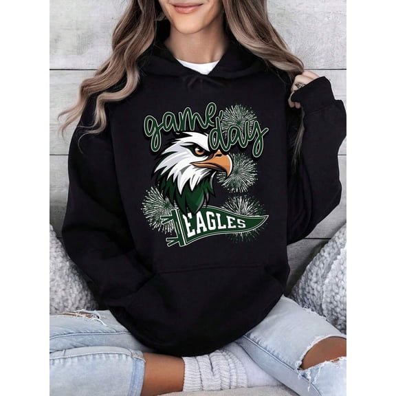 Game Day Eagles Football Hoodie Christmas Holiday Sweatshirt For Women Men Unisex Team Spirit Pullover Gift For Fans