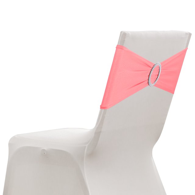 Uxcell 20 Paquete Fundas para Sillas, Banda de Cubierta de Silla Elástica con Hebilla Deslizante, Lazos de Poliéster