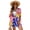 Art Flower, variant on FKEKYI Tropical Leaf Hibiscus Flower Print Women's Short Set 2 Piece Summer Outfits Open Front Shirt Top & Shorts with Elastic Waist Beachwear Causal Lounge Set Resort Wear, M