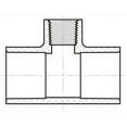 thumbnail image 2 of Lesso America 402-416 (6 Pack), Plumbing, PVC Pipe Fitting, Reducing Tee, SCH40, 4×4×3/4", 2 of 3