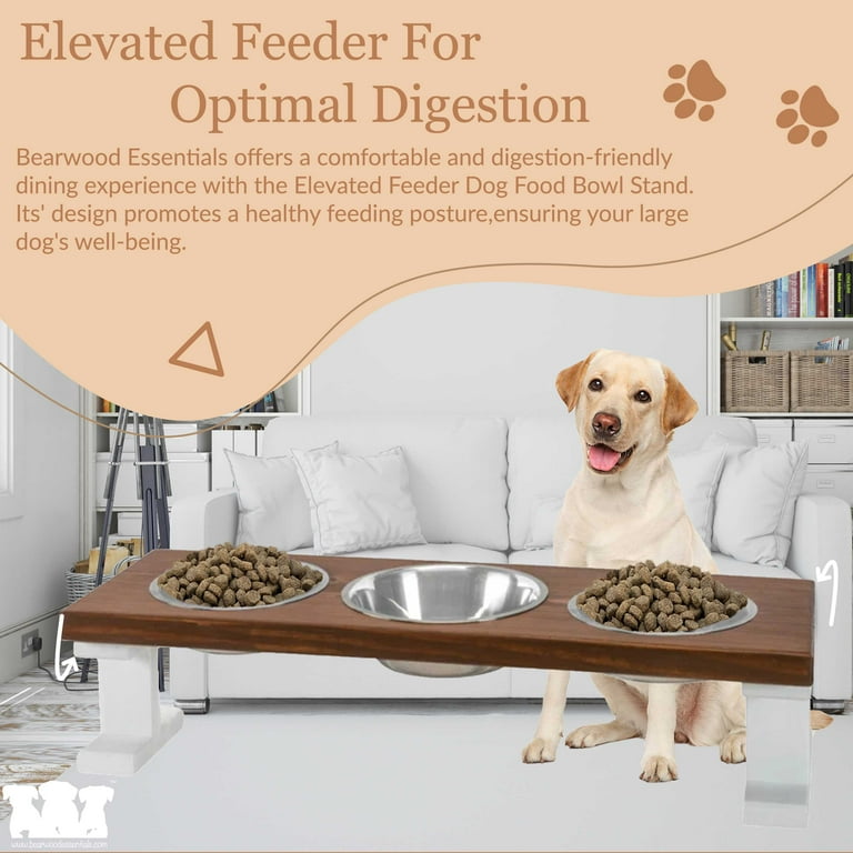 Pet Zone Pet Diner Our Pets Big Dog Feeder Iconic Pet 64-oz