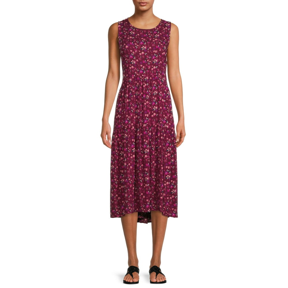 time and tru button front maxi