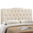 thumbnail image 4 of Hawthorne Collections Modern Fabric King Tufted Panel Headboard in Ivory, 4 of 5