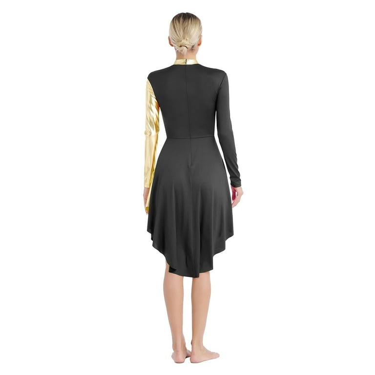 Women's Praise Lyrical Dance Dress Tunic Overlay Long Sleeve Choir Costume Liturgical Dancewear Curved Hem Dress - Walmart.com Women's Praise Lyrical Dance Dress Tunic Overlay Long Sleeve Choir Costume Liturgical Dancewear Curved Hem Dress - Walmart.com