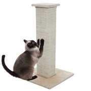 Angle View: PETMAKER 28 inch Sisal Burlap Cat Scratching Post