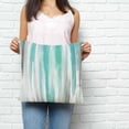thumbnail image 2 of Turquoise Gray Pillow Covers 16x16 Inch Decorative Throw Pillow Cover, Farmhouse Abstract Gradient Aesthetic Sofa Pillowcases Accent Cushion Case Home Decor Bedroom Living Room, 2 of 6