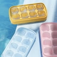 thumbnail image 4 of Riguas 8 Grids Ice Cube Mold Non-stick Food Grade Flexible DIY Stackable Square Shape Ice Tray Mold Kitchen Tool, 4 of 7