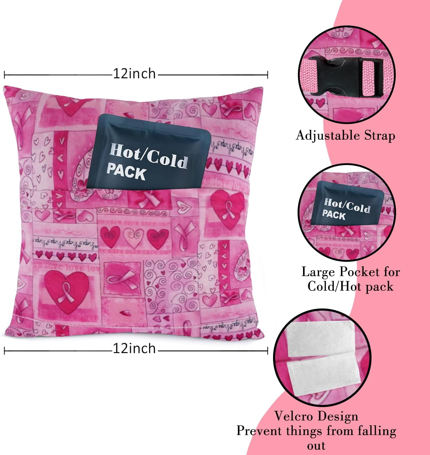 Hysterectomy Pillow C Section Recovery Surgery for Women Mastectomy Pillows Post Tummy Pillow Cushion After Abdominal Surgery Gifts Hysterectomy Recovery Must Haves Insertable Ice Pack