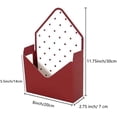 thumbnail image 4 of Valentine Envelope Boxes, Large 8 Inch Valentine’s Day Open-Top Basket Box, Hand Folding Bouquet Flower Box for Arrangements, Envelop Paper Boxes (2 Pcs), 4 of 7