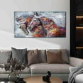 thumbnail image 4 of HFDF Horse Pictures Wall Decor for Living Room Graffiti Canvas Wall Art for Bedroom Animal Art Wall Decor for Office 10x8inch Unframed, 4 of 6