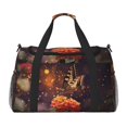 thumbnail image 1 of Balery Butterfly Sitting on a Flower Bolsa de Gimnasio para Mujeres, Bolsa de Viaje con Bolsillo Húmedo, Bolsa de Fin de Semana para Mujeres, Bolsa de Viaje Resistente al Agua, 1 of 7