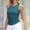 *Blue, variant on ClodeEU Women's Polka Dot Print Slim Fit Crewneck Sleeveless Top with Pleated ,Casual Summer Tank Red,Womens Plus S