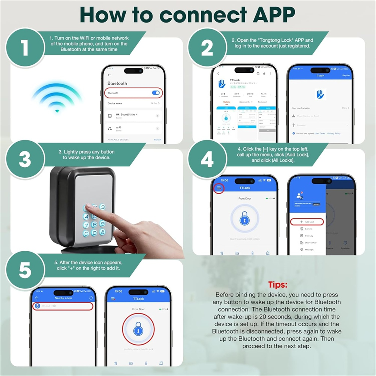 Smart Key Lock Box Electronic Bluetooth Lock Box with APP Control and PIN Code Type,for -Real Estate Agent Office,1 * lock box for keys with code