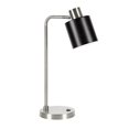 thumbnail image 3 of Henn&Hart 7" Nickel Metal Table Lamp, 3 of 8