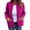 Hot Pink, variant on Women's Solid Color Long Sleeve Knit Jacket, Zipper Front Cardigan Sweater, Soft Casual Outerwear with Pockets, Lightweight Loose Fit Cover Up, Comfortable Everyday Wear Brick Red S
