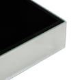 thumbnail image 4 of DecMode Mirrored Silver Glass Decorative Jewelry Box with Black Bubble Textured Balls, 4 of 9