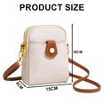 thumbnail image 2 of Bolso pequeño diagonal de moda con monedero de piel de vaca bolso para teléfono móvil, 2 of 5