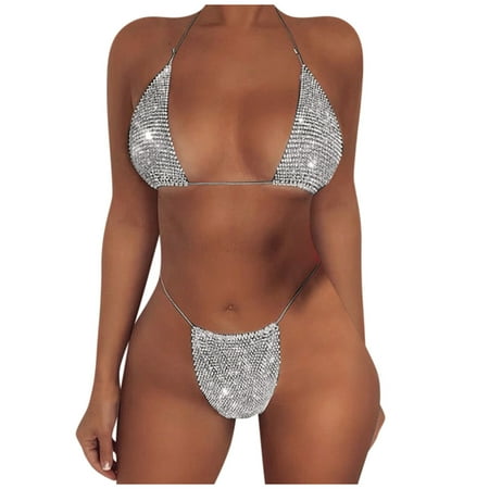 GERsome Bikinis Swimsuit Set for Women Swimwear Triangle Bathing Suit Sexy String Thong