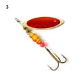 thumbnail image 4 of Sonducket Lake Hard Lure Bait Metal Fish Barbed Treble Hook Shining Wobblers Aparejos de pesca portátiles Reemplazo de piezas Red 3 Type1 NO1, 4 of 6