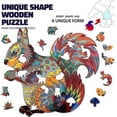thumbnail image 2 of Unique Wooden Puzzles For Adults Squirrel Animal Shape Magic Wooden Jigsaw Puzzle Difficult Irregular Wooden Puzzles With Unique Pieces, 100 Piece, Sm, 2 of 5