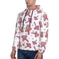 thumbnail image 3 of Fotbe Men's Hoodie with Purple Mushroom Pattern - Kangaroo Pocket Pullover Hooded Sweatshirt, Perfect for Daily Wear, Travel, and Home-XX-Large, 3 of 7