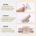thumbnail image 3 of 3 Styles 12pack Hair Clips for Women 4.3 In Big Claw Clips for Thin Thick Hair Combination Hair Accessories for Women (Natural Color), 3 of 8