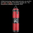 thumbnail image 4 of Bolsa de boxeo Irfora Saco de boxeo de 4 pies Saco de boxeo pesado sin relleno Saco de arena de entrenamiento de combate con guantes Protectores de manos y muñecas y tobillos Cadena Gancho de tec Irfora Bolsa de boxeo, 4 of 5