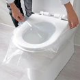 thumbnail image 2 of 50pcs Disposable Toilet Pad Toilet Seat Cover Plastic Business Travel Waterproof Toilet Pad Health Safety Protective Film, 2 of 2