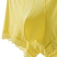 thumbnail image 5 of Men's Lace Trim Ice Silk Underwear Ultra-thin Breathable Boxer Briefs Solid Color Stretch Underpants, 5 of 5