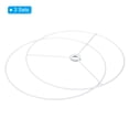 thumbnail image 3 of Uxcell 10" E26 E27 Lamp Shade Ring Frame, 3pcs Lampshade Holder Wire Frame DIY Drum Ring, 3 of 7