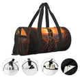 thumbnail image 3 of Balery Tree Hollow Meditating Giraffe Bolsa de Gimnasio para Mujeres y Hombres, Bolsa de Viaje Impermeable, Bolsa de Fin de Semana con Compartimento para Zapatos y Bolsillo Húmedo, 3 of 6