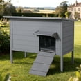 thumbnail image 2 of Outdoor Cat House with Removable Heating Pad, DOMIPET Heated Cat House, Waterproof Winter Shelter for Multiple Cats & Small Animals with Escape Door, Suitable for All Seasons, 2 of 11
