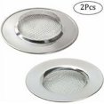 thumbnail image 2 of Filtro de fregadero de cocina de 2 piezas, filtro de fregadero de acero inoxidable, filtro de drenaje de acero inoxidable, colador de fregadero de cocina, para fregadero de cocina, baño, lavabo,, 2 of 5