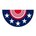 thumbnail image 2 of Independence Day Decorative Fan-Shaped Flag Polyester Printing Hanging Flag Holiday Party Gathering Garden Layout Props, 2 of 6