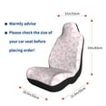 thumbnail image 2 of Goofa Cute Rabbit Printed Car Seat Covers, Automotive Seat Covers for Cars Trucks and SUVs, Quick Setup Universal Fit Elastic Seat Covers-2 PCS, 2 of 6