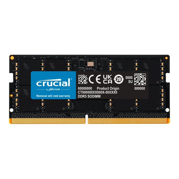 Crucial - DDR5 - module - 32 GB - SO-DIMM 262-pin - 5600 MHz / PC5-44800 - CL46 - 1.1 V - non-ECC