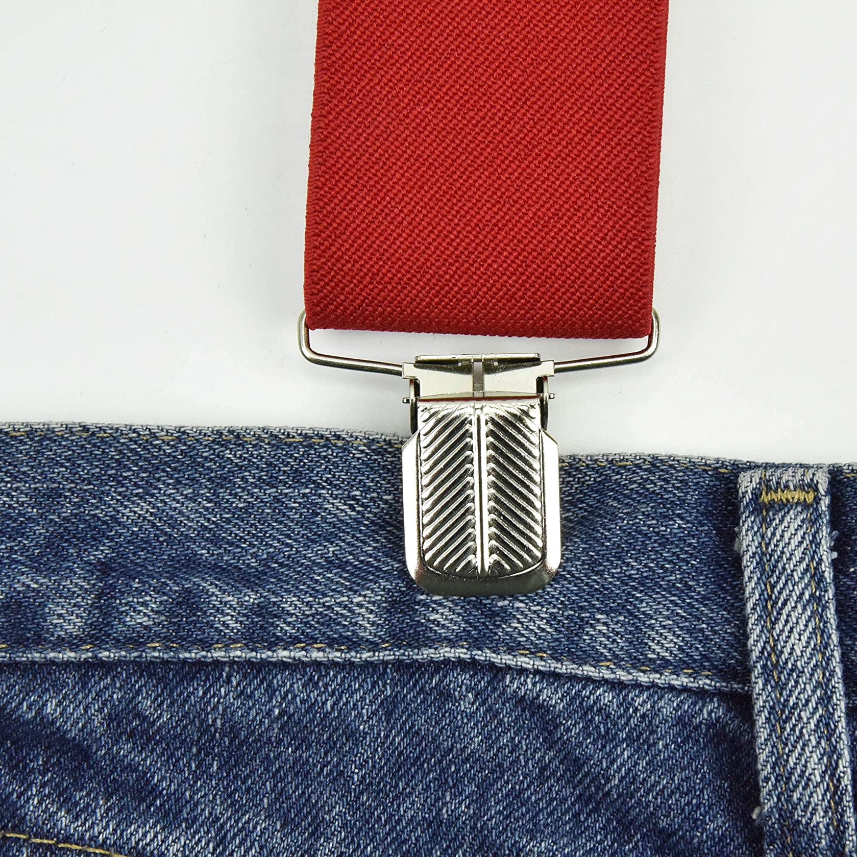 Hold’em Suspenders for Men Heavy Duty for Big and Tall Adult - Navy