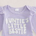 thumbnail image 4 of CAUYDY 3M 6M 9M 1T 2T Infant Girl Bodysuit Set Baby Girls Long Sleeved Romper Preemie Fall Winter Clothes Toddler Suits Sizes 12-18 Months,Purple, 4 of 7