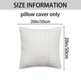 thumbnail image 7 of Unique Bargains 4 Pcs Boho Striped Throw Pillow Covers Grey/Red 20" x 20", 7 of 7