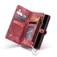 thumbnail image 5 of Case for Samsung Galaxy S20 Detachable Card Holder Tpu Pc Handmade Leather Zipper Wallet Cover Trifold with Strong Magnetic, 5 of 5