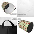 thumbnail image 2 of Balery Strawberry Floral Cesta de ropa redonda con asas, impermeable, independiente, para ropa, juguetes, dormitorio y familia-Small, 2 of 6