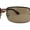 Gold Brown Solid Brown, variant on Luxury 90s' Rimless Thin Metal Rectangular Fashion Sunglasses Gold Solid Brown