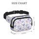 thumbnail image 4 of Balery Lavender Flowers Mochila Cinturón para Mujeres y Hombres, Bolsa de Cintura Impermeable de Doble Capa con Correa, 4 of 9