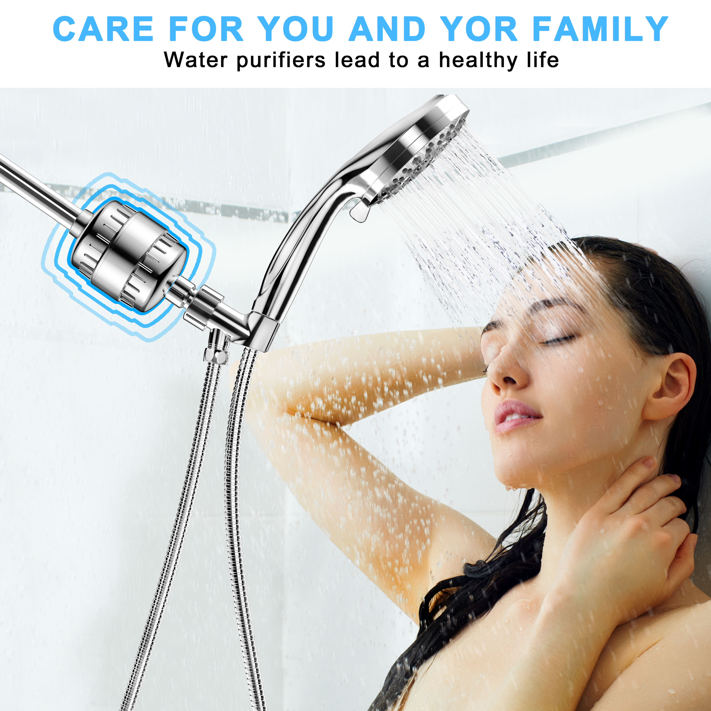 Yezivo 15-Stage Shower Filter with 2 Replacement Cartridges photo 3