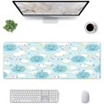 thumbnail image 2 of Clouds Heart Smile Large Mouse Pad for Desk XL Gaming Mouse Pad 31.5x11.8in Extended Desk Mat Non-Slip Base Desk Pad with Stitched Edge Computer Keyboard Mouse Mat Gaming Mousepad for Home Office, 2 of 6