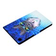 thumbnail image 5 of SaniMore Case for Lenovo Tab M10 10.1 inch 3rd Generation TB-328F, PU Leather Tablet Auto Wake/Sleep Card Holder Anti-slip Strip Kickstand Shockproof TPU Backplane Wallet Case, Headset Cat, 5 of 12