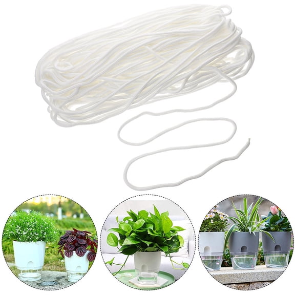 Clispeed Garden Plant Watering Wick Cotton Rope White Absorbent for Automatic Irrigation